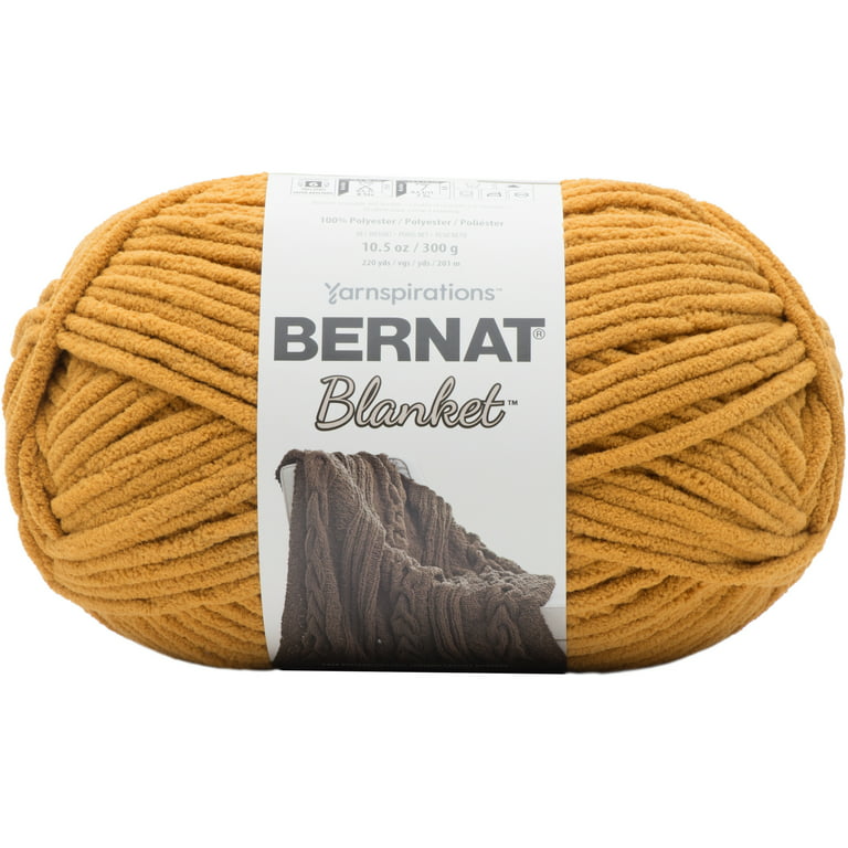 Bernat Blanket Big Ball Yarn-Burnt Mustard, Multipack Of 2 