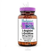 Bluebonnet Nutrition L-Arginine/L-Ornithine 500 Mg / 250 Mg, 50VC 500 Mg / 250 Mg
