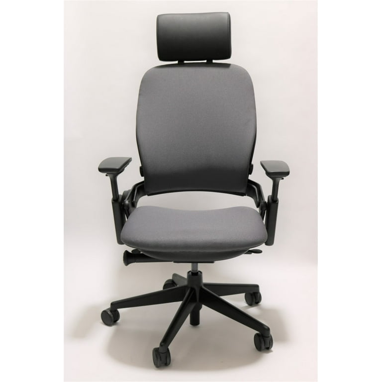 Steelcase leap chair v2 black fabric with headrest online