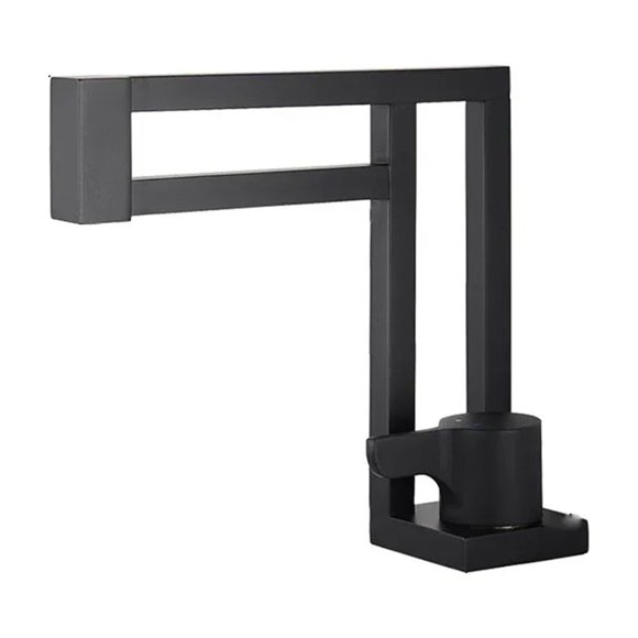 Matte Black Basin Faucets, Hot Cold Water Mixer Tap, Single Handle Mixer Tap Faucet, Brushed Gold Bathroom Water Crane Tap ,Easy to Install