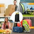 thumbnail image 3 of SELORSS Foldable Utility Cart with Waterproof Bag, Lightweight, Steel, Shopping Cart, Black, 3 of 9