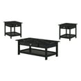 thumbnail image 2 of Furniture of America Umbra Storage Wood Black 3-Piece Coffee Table Set, 2 of 23