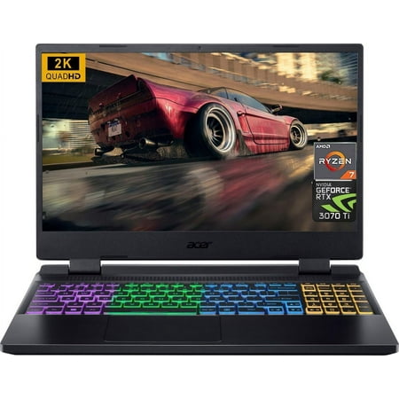 Acer Nitro 5 Gaming Laptop 2023 Newest, 15.6" QHD 165Hz Display, AMD Ryzen 7 6800H Processor, NVIDIA GeForce RTX 3070 Ti Graphics, 64GB DDR5 RAM, 1TB SSD, Wifi6, Bluetooth, Windows 11 Home