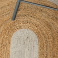 thumbnail image 4 of SAFAVIEH Braided Carina Bordered Reversible Area Rug, Beige/Natural, 5' x 5' Round, 4 of 9