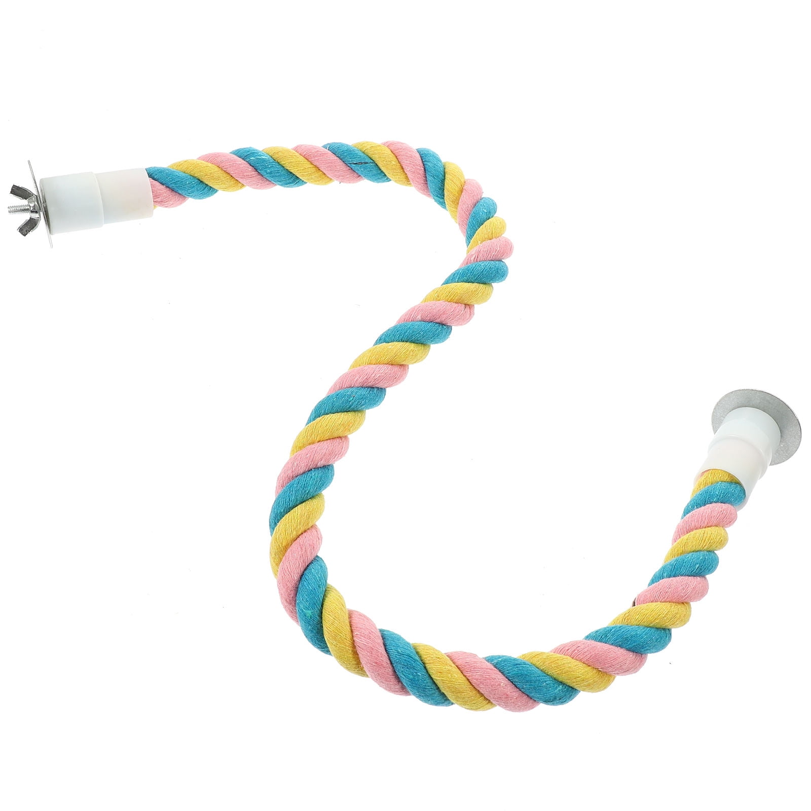 OULII Soft Cotton Hanging Bird Rope Perch for Parrot Cage Accessories, and Comfortable Bird Toy