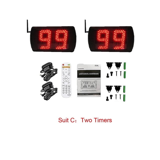 Countdown Timer For Sports Training, Shot Clock, Time Offer: 25% Off, 12/24H ,Easy to Use