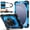 Black+Blue, variant on DteckCase for Samsung Galaxy Tab A11 8.7-Inch 2025 (SM-X133/SM-X135), Heavy Duty Shockproof Tablet Cover with Rotatable Kickstand Hand Strap and Shoulder Strap Rugged Protective Case, Black+Blue