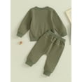 thumbnail image 5 of Toddler Baby Boy Clothes 6M 12M 18M 24M 3Y Mamas Boy Crewneck Sweatshirt Long Sleeve Shirt Camouflage Pants Fall Winter Outfits, 5 of 10