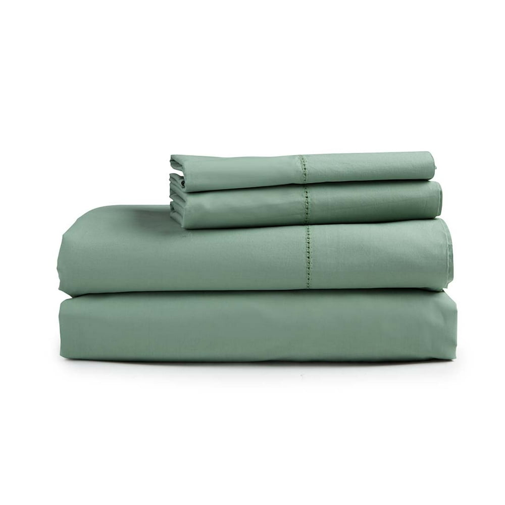 Signature Combed Cotton Percale 300 Thread Count Queen Sheet Set, in