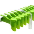 thumbnail image 2 of yuksok Holder Storage Rack No Punching with Closure Clip Dispenser 10 Holes Green, 2 of 2