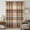 Blue, Brown, Beige, variant on Plaid Fall Sheer Curtains 72 Inches Long, Thanksgiving Orange Brown Autumn Farmhouse Harvest Light Filering Curtains, Breathable Simi Curtain Privacy Drapes for Living Room Bedroom Window Treatment