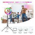 thumbnail image 3 of Aro de Luz LED con Trípode Selfie Ring Light 10" Ajustable de 26 Modos Colores, Xtellar multicolor, 3 of 3