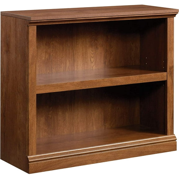 2 Tier Book Shelf Wooden Bookcase Multipurpose Bookshelf for Home Office, Living Room, in Oiled Oak