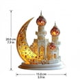 thumbnail image 2 of Eid Mubarak Crescent Moon Star Table Decor 7.9in 2D Acrylic Ramadan Centerpiece for Home Shelf Display, Islamic Eid Mubarak Crescent Ornament for Ramadan Decoration, 2 of 6