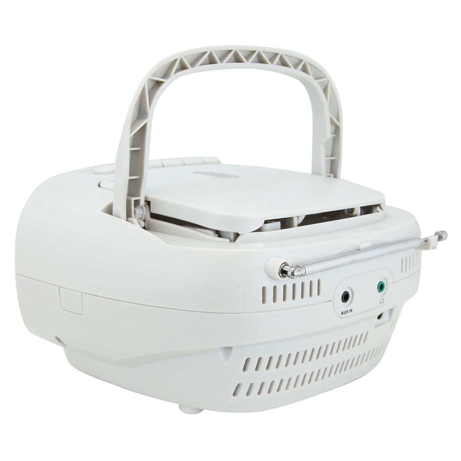 Emerson Radio/CD/Cassette Player Boombox, White