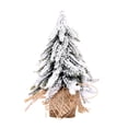 thumbnail image 1 of Artificial Christmas Tree Stable Base Faux Xmas Tree Flocked Christmas Tree 20cm, 1 of 9