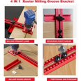 thumbnail image 4 of 4 in 1 Router Milling Groove Bracket,Router Circle Cutting Jig, Multifunctional Cabinet Router Guide for Cutting Circles Milling Groove, 4 of 6