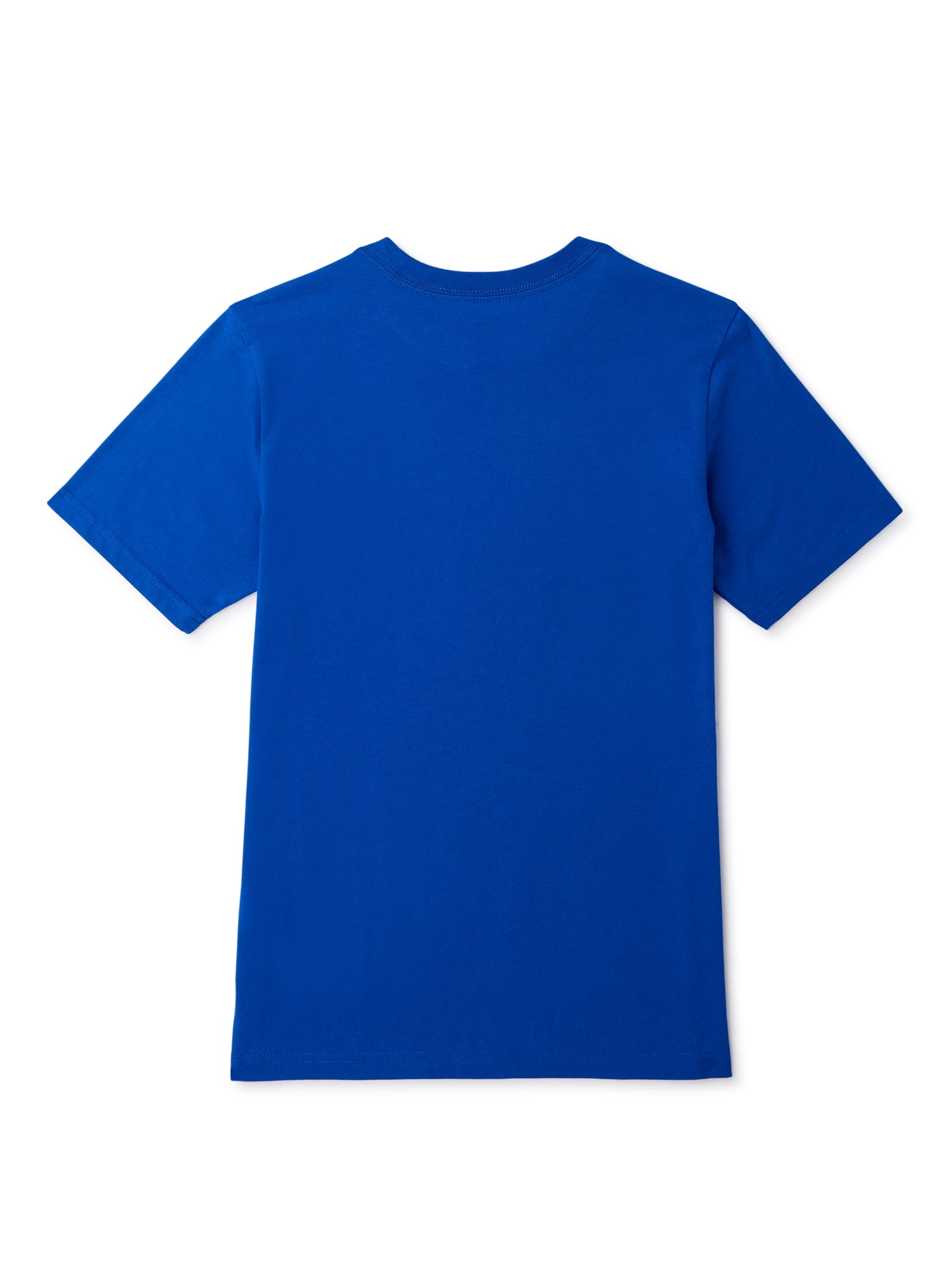 Wonder Nation Boys Neon Sign Burger Short Sleeve T-Shirt, Sizes 4-18 & Husky