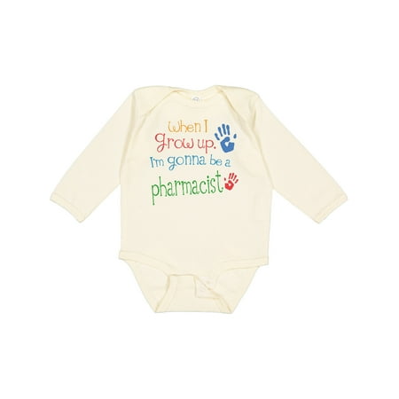 

Inktastic Pharmacist Future Gift Baby Boy or Baby Girl Long Sleeve Bodysuit
