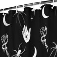 thumbnail image 3 of Black Gothic Hand Spider Pattern Shower Curtain 36"x72" ,Bathroom Decorative Shower Curtains Set with 12 Hooks,Modern Waterproof Washable Shower Curtain, 3 of 6