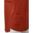 thumbnail image 3 of TheLovely Women & Plus Open Front Drape Classic Knit Cardigan With Pockets, 3 of 3
