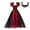 Black, variant on Witch Halloween Luxury Costumes For Girls Toddler Vampire Dress With Accessories