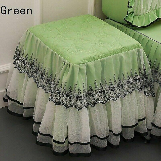 1pc Mesita de noche Tela Encaje Bordado Muebles Cubierta de polvo Decoración para el hogar Lindo ShuxiuWang 8390606134431