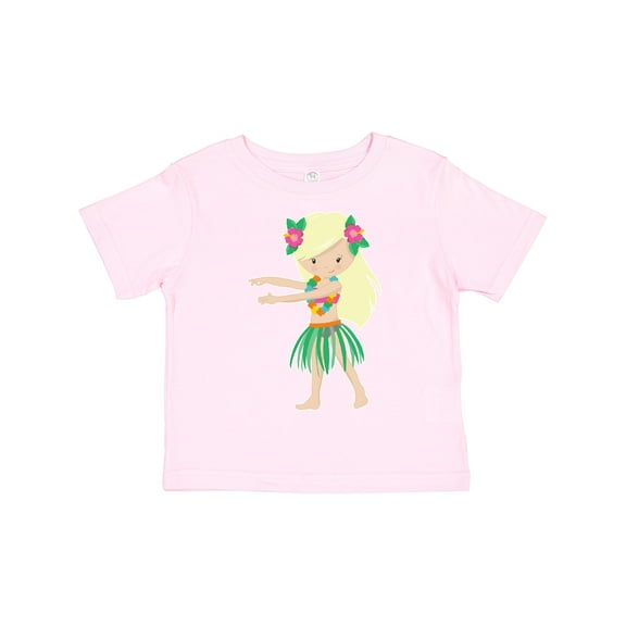 Inktastic Blonde Hula Girl Girls Toddler T-Shirt