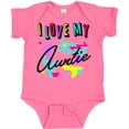thumbnail image 3 of Inktastic I Love My Auntie- 80s Retro Style Boys or Girls Baby Bodysuit, 3 of 5