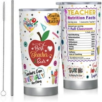 Teacher Gifts, Teacher Appreciation Gifts, Teacher Stainless Steel Tumbler 20oz, Teacher Gifts for Women Men, Thank You Gifts for Teachers Day Retirement Birthday Christmas, Teacher Gifts from Student
