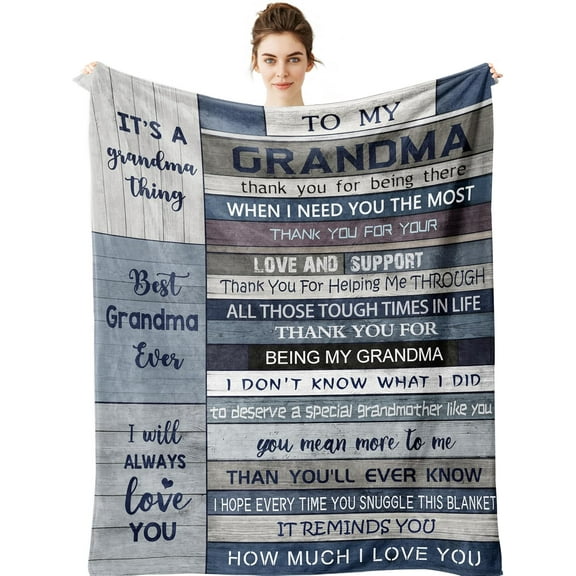 Grandma Gifts - Birthday Gifts for Grandmother Blanket - Best Grandma Gifts - Great Gigi Gifts for Grandma - Unique Birthday Gifts for Grandmother - Grandmom Gift Ideas for Mimi Nana