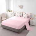 thumbnail image 5 of jejeloiu Cartoon Gingerbread Man 7-Piece Twin Bedding Sets,Chic Christmas Tree Bedding Comforter Set,Xmas Theme Dessert Candy Cane Sheet Sets For Girl Kids,Breathable Home Decor Reversible, 5 of 8