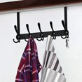 thumbnail image 3 of Perchero sobre la puerta, gancho de puerta de acero inoxidable, gancho colgante para puerta de dormitorio, baño, cocina (negro,) Sailing Electrónica, 3 of 5