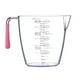 thumbnail image 2 of Utensilios de cocina, juego de tres tazas medidoras de plástico grueso para uso doméstico, transparentes con marcas claras, disponibles en tamaños de 200 ml, 400 ml y 900 ml, cilindro graduado., 2 of 9