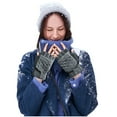 thumbnail image 6 of Penkiiy Women's & Men's USB Heated Gloves Knitting Hands Full & Half Heated Fingerless Heating Warmer with Button Washable Design, Mitten Winter Hands Warm Laptop Gloves White Gloves Gray, 6 of 9