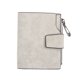 thumbnail image 1 of Laklulu Cartera pequeña de cuero con bolsillo con cremallera y bloqueo para mujer, monedero con ranuras para tarjetas de crédito, 1 of 5