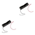 thumbnail image 1 of Sidaley 10 Uds soportes de de plástico cajas de almacenamiento AA recargable caja con cable pieza de juguete negro Negro como se muestra 2piezas, 1 of 6