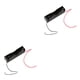thumbnail image 2 of Sidaley 10 Uds soportes de de plástico cajas de almacenamiento AA recargable caja con cable pieza de juguete negro Negro como se muestra 2piezas, 2 of 6