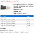 thumbnail image 2 of Engine Oil Pressure Sensor - Compatible with 2009 - 2013, 2016 - 2019 Chevy Silverado 1500 2010 2011 2012 2017 2018, 2 of 2
