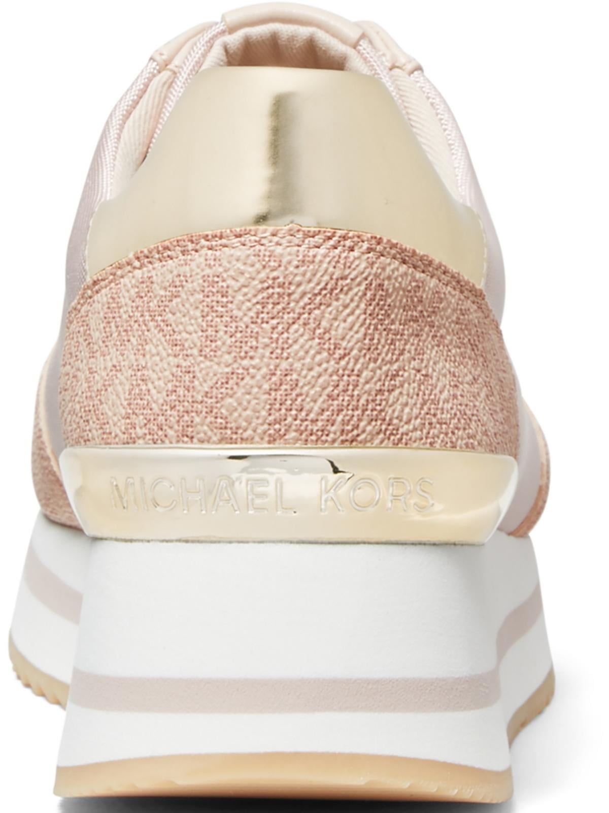 Michael Kors Kids - Baby Girls Rose Gold Pre-Walker Shoes | Childrensalon, image size:1200x1600