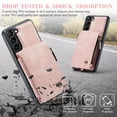 thumbnail image 6 of TECH CIRCLE Wallet Case for Samsung Galaxy S23 5G,Double Magnetic Clasp Zipper Purse PU Leather Wallet Case with Credit Card Slot Holder Wrist Strap Flip Cover for Samsung Galaxy S23 6.1" 2023,Pink, 6 of 8