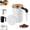 1 Pcs White, variant on Self-Stirring Magnetic Coffee Cup with Temperature Display, Upgraded Automatic Magnetic Stirring Mug with Lid, Rechargeable, for Milk and Other Beverages, 12.8oz