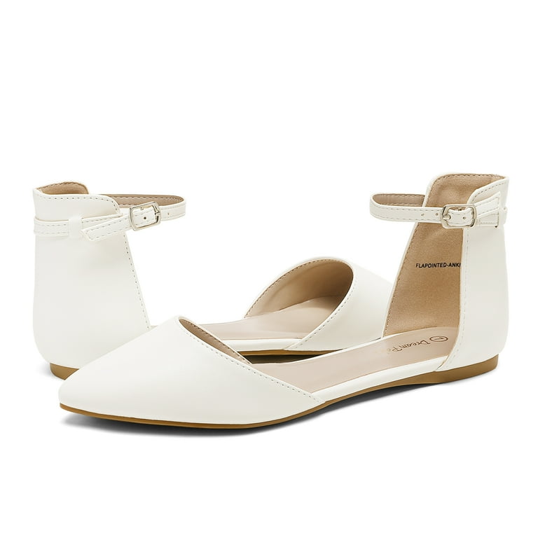 Plain white flats sale