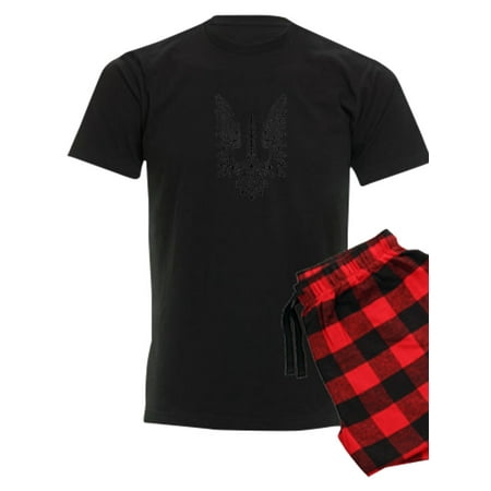 

CafePress - Ukrainian Flag Ukrainian Coat Of Arms Embl Pajamas - Men s Dark Pajamas