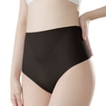 thumbnail image 1 of Charmgo sous-Vêtements pour Femmes Taille Haute String Rétractable en Soie Glacée Culottes Garçonnes Boxeurs Noirs G, 1 of 3