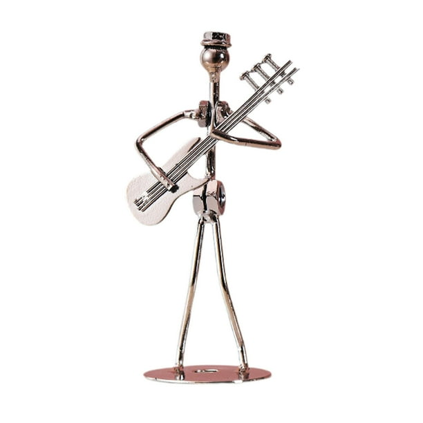 Estatua de hombre músico, escultura de músico, decoración del hogar, figura coleccionable, arte Guitarra eléctrica