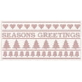 thumbnail image 2 of Jacobs, Cindy 18x11 Gold Ornate Wood Framed with Double Matting Museum Art Print Titled - Seasons Greetings Stitchery, 2 of 4