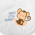 thumbnail image 4 of Inktastic Papa's Little Monkey Boys or Girls Baby Bib, 4 of 4