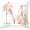 Pink-m, variant on Throw Pillow Covers Alphabet Decorative Pillow Cases ABC Letter Flowers Cushion Covers 18 x 18 Inch Square Pillow Protectors for Sofa Couch Bedroom Car Chair Home Decor (N)