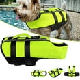 thumbnail image 1 of Inflatable Dog Life Jacket Adjustable Swimwear Safety Vest With Reflective Stripes For Beach Outdoor New, 1 of 4